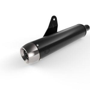 Black and Silver Tapered Silencer