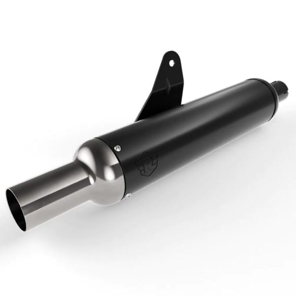 Royal Enfield Black and Silver Peashooter Silencer – ₹4,250 | Bullmenn Motors