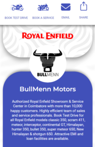 Bullmenn digital visiting card