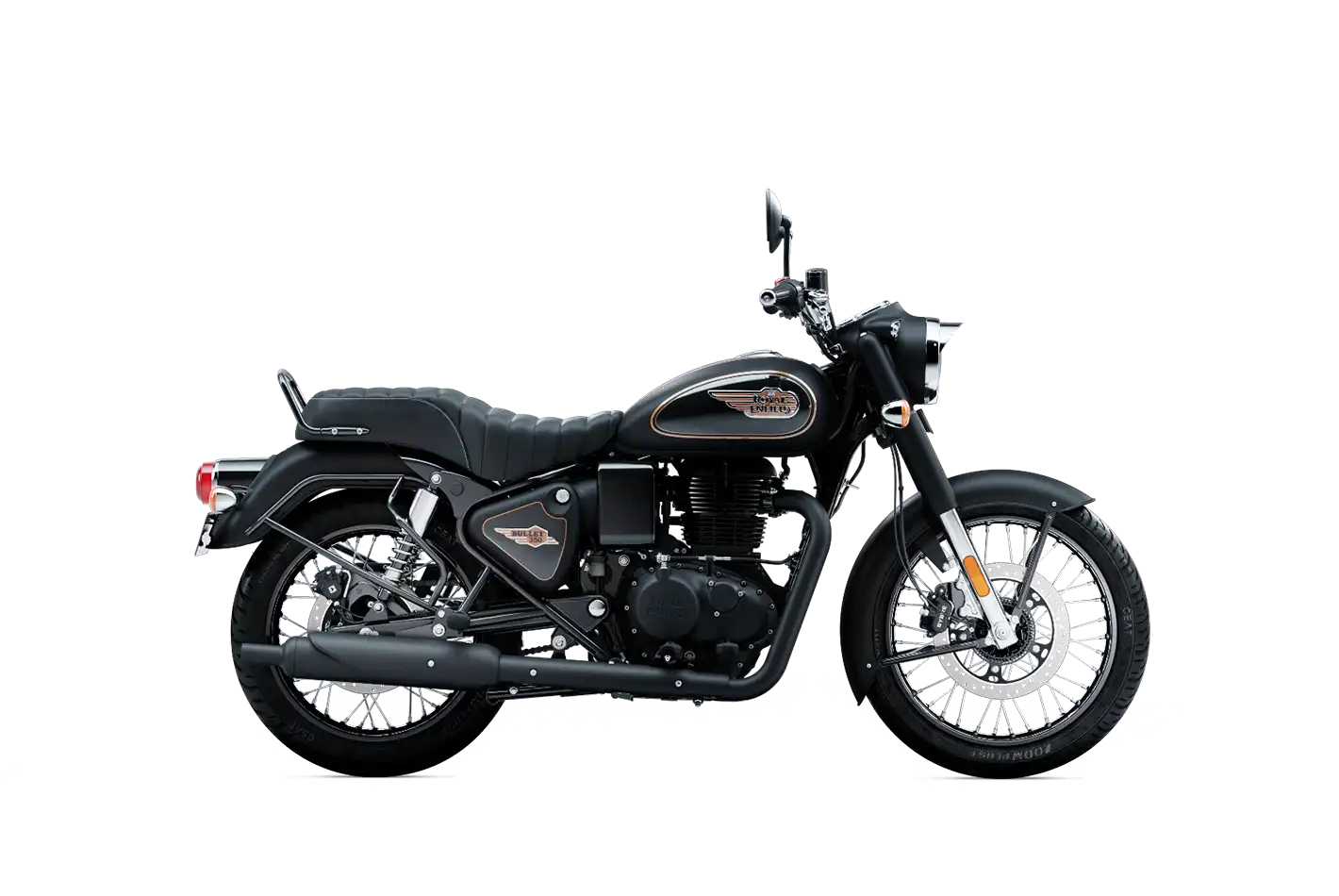 Royal Enfield Bullet 350 Black Gold – Test Drive at Bullmenn Dealer Coimbatore