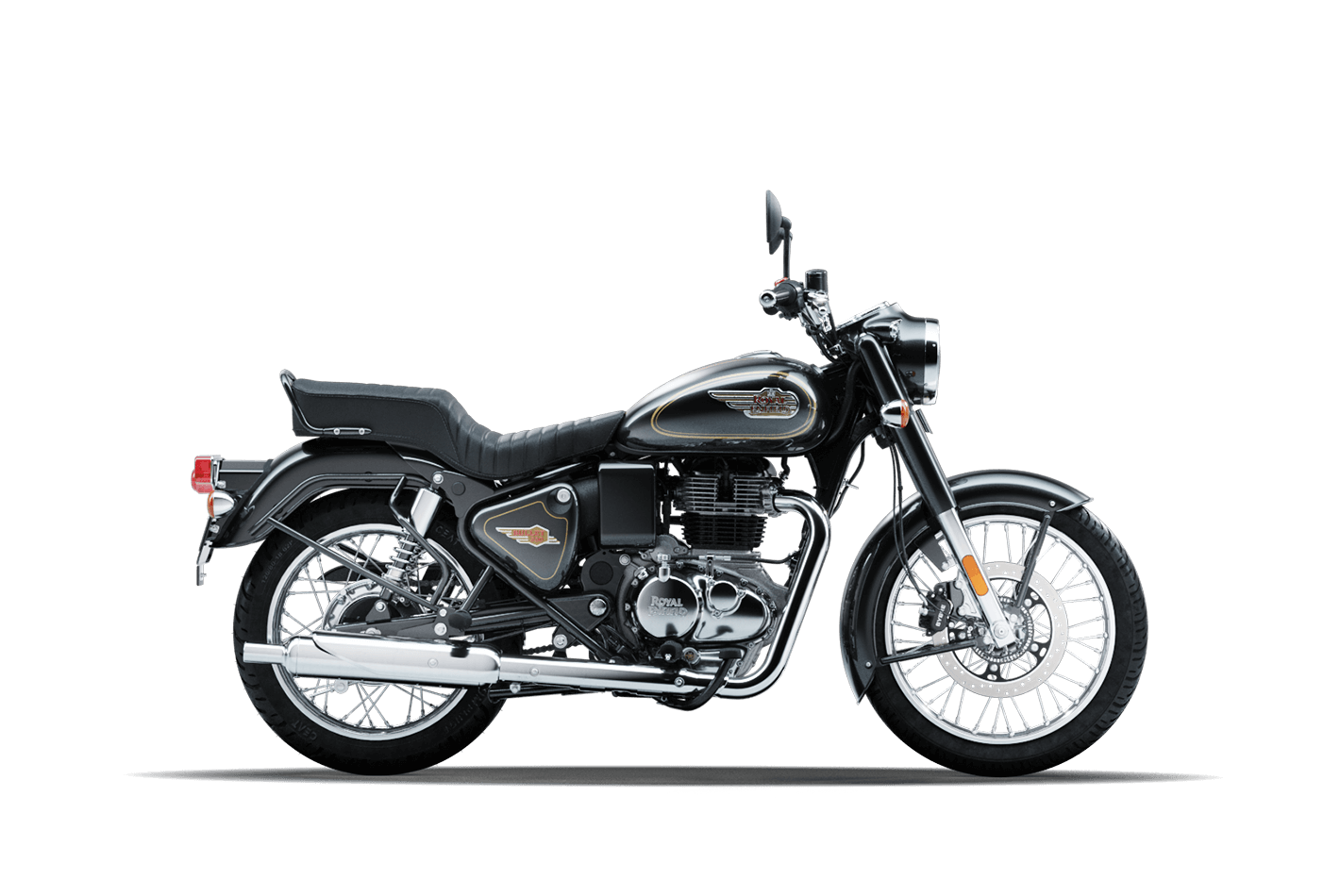 Royal Enfield Bullet 350 battalion black Test Drive at Bullmenn Dealer Coimbatore
