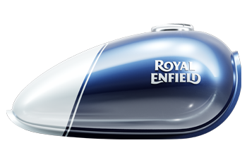 Royal Enfield Classic 650 Brunting Blue Petrol tank Bullmenn Motor