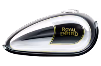 Royal Enfield Classic 650 Chrome Black Petrol tank Bullmenn Motor