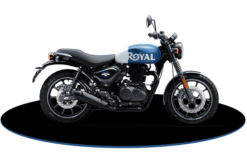 Royal Enfield Hunter 350 Rebel Blue – Test Drive at Bullmenn Dealer Coimbatore