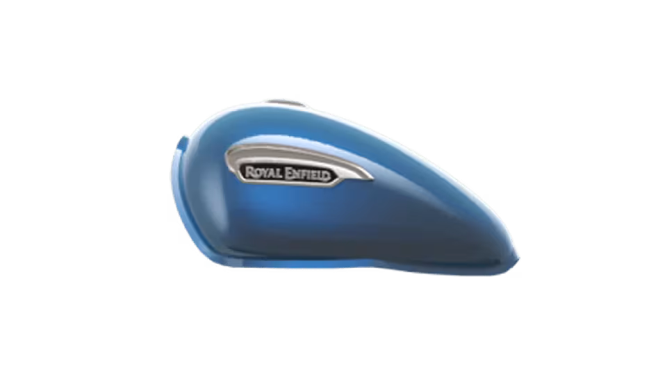 Royal Enfield Meteor 350 Stellar Blue petrol tank – Bullmenn Dealer Coimbatore