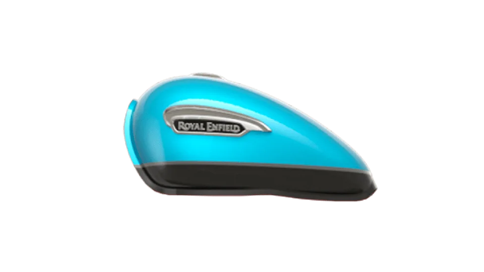Royal Enfield Meteor 350 Supernova Blue petrol tank – Bullmenn Dealer Coimbatore