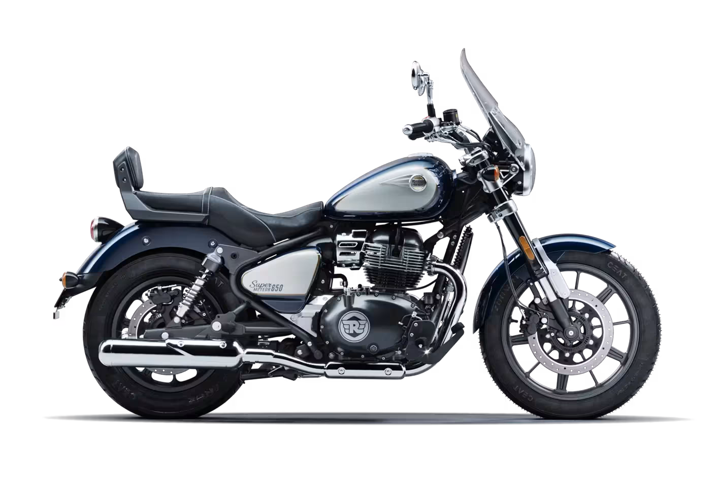 Royal Enfield Super Meteor 650 Celestial Blue – Test Drive at Bullmenn Dealer Coimbatore