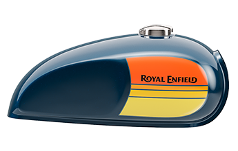 Royal enfield Interceptor 650 Barcelona Blue Petrol Tank in Bullmenn Motors