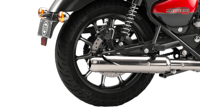Royal Enfield Meteor 350 Alloy Wheels with Tubeless Tyres – Bullmenn Dealer Coimbatore