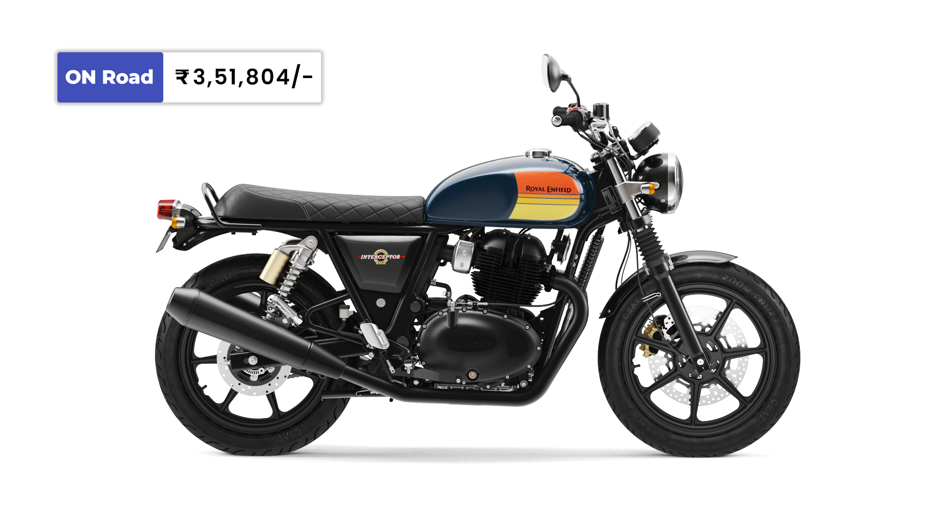 Royal Enfield Interceptor 650 color barcelona-blue