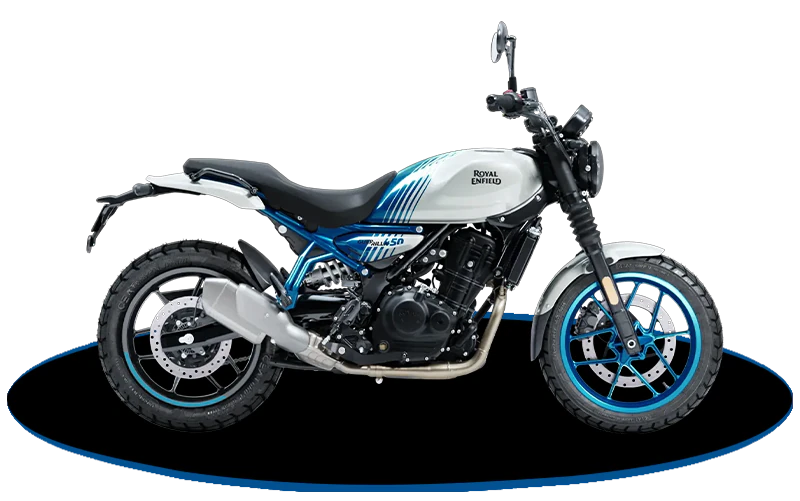 Royal Enfield Guerrilla 450 Brava Blue – Bullmenn Dealer Coimbatore