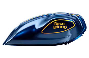 Royal Enfield Guerrilla 450 Twilight Blue Petrol Tank – Bullmenn Dealer Coimbatore