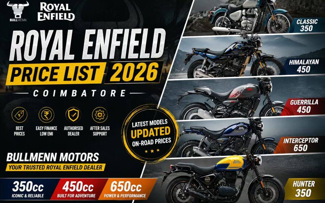 Royal Enfield Price List 2026 in Coimbatore | Bullmenn Motors