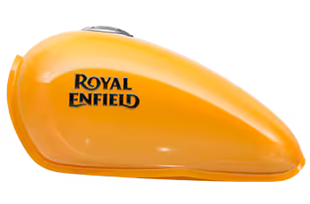 Royal Enfield Super Meteor 650 Fireball Orange Petrol Tank – Bullmenn Dealer Coimbatore